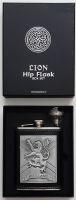 Lion Hip Flask Box Set