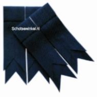 Navy Blue Plain Coloured Garter, Flashes