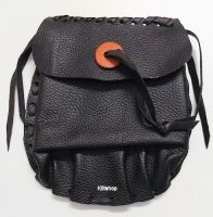 Sporran Zwart leer, veters